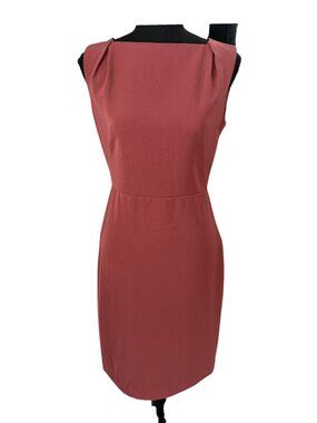 NWT MM LaFleur Ryann 2.0 Stretch Twill Dress Brick Red 4